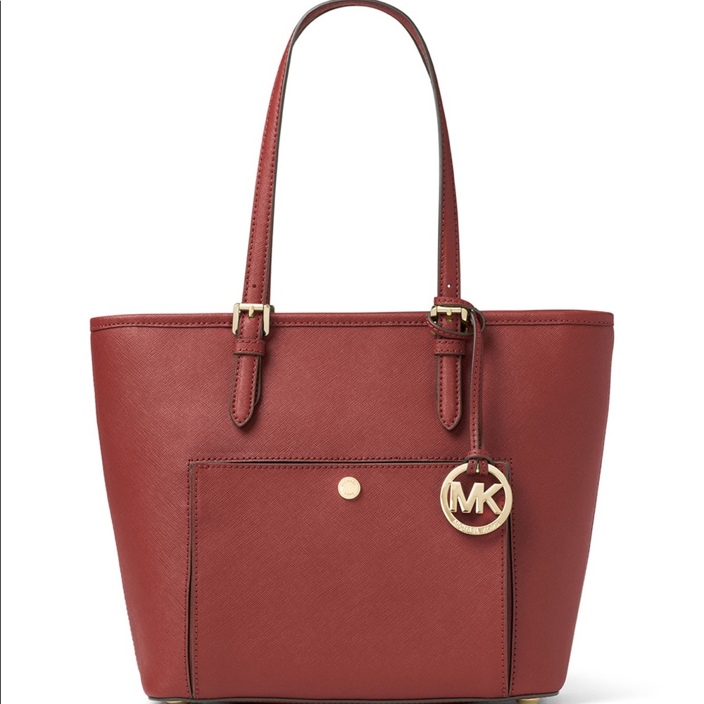 Michael Kors Large Jet Set Tote in Brick